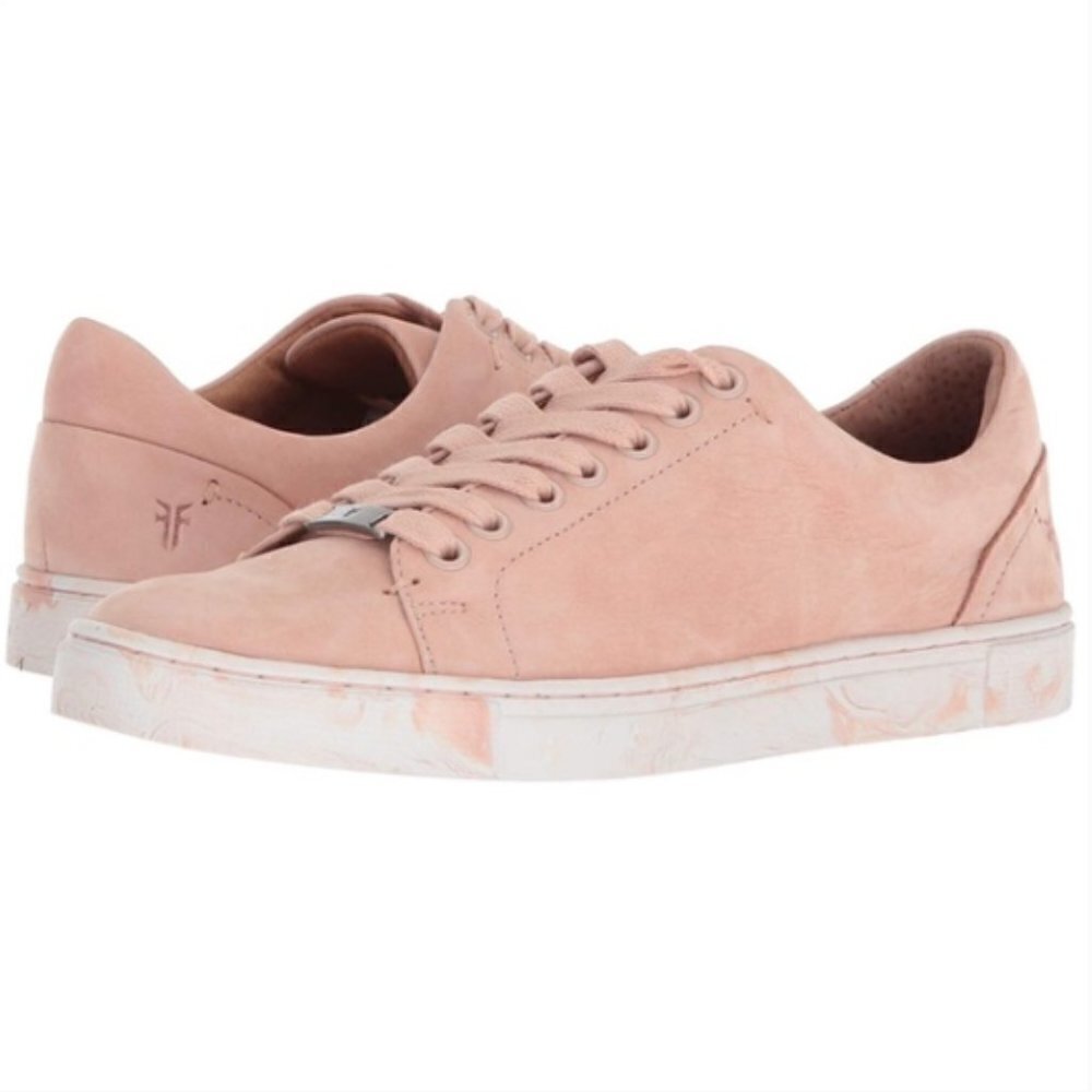 Frye The Ivy Low Lace Sneakers‎ in Pink sz 6.5